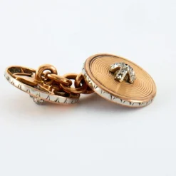 Parure d'habit Diamants Or et Platine