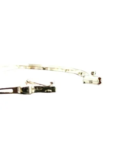 Parure or gris diamants