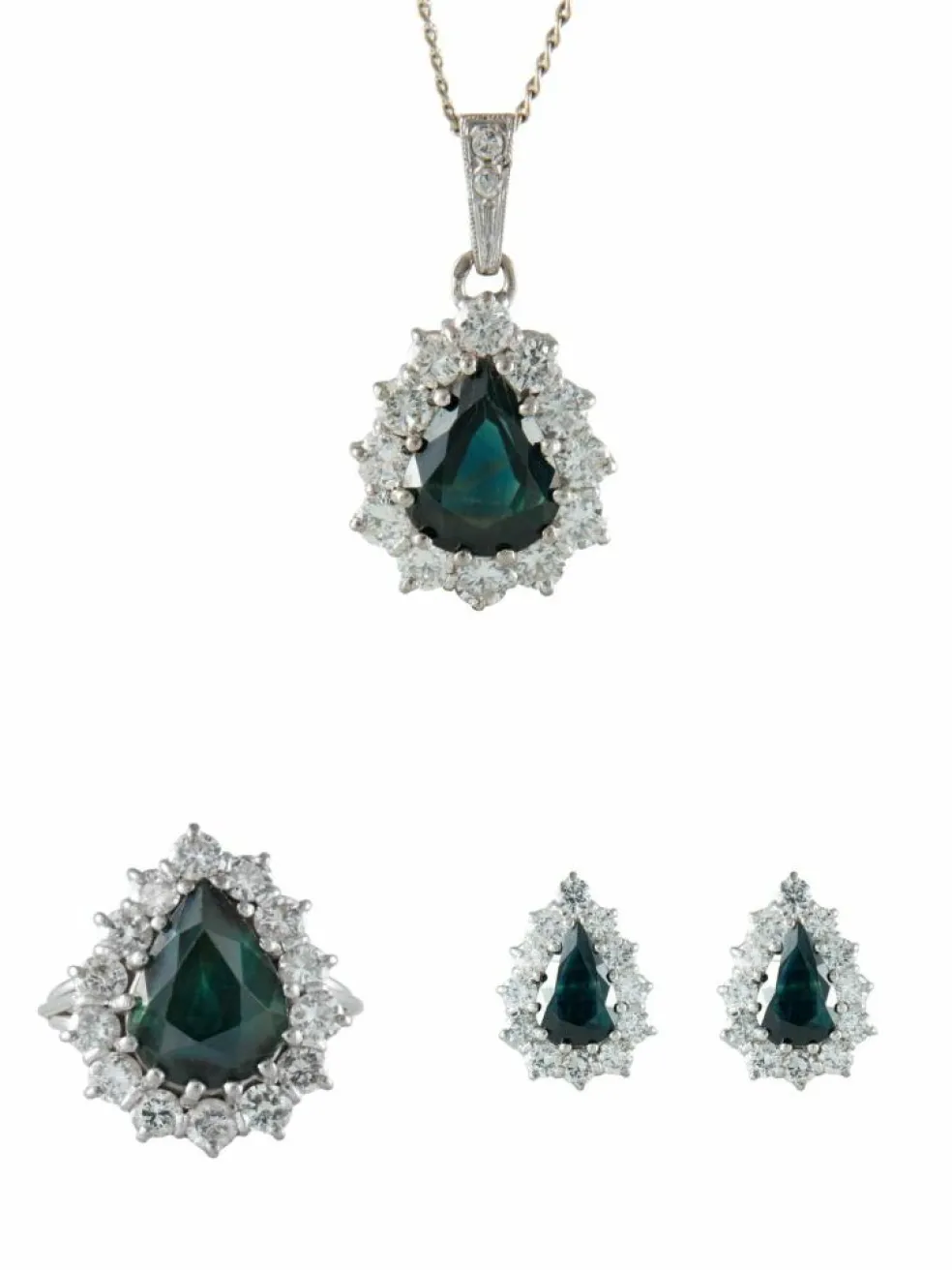 Parure Saphirs Diamants