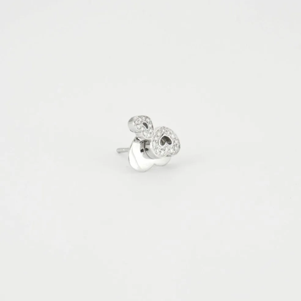 Pasquale Bruni - Boucles d'oreilles double cœurs diamants