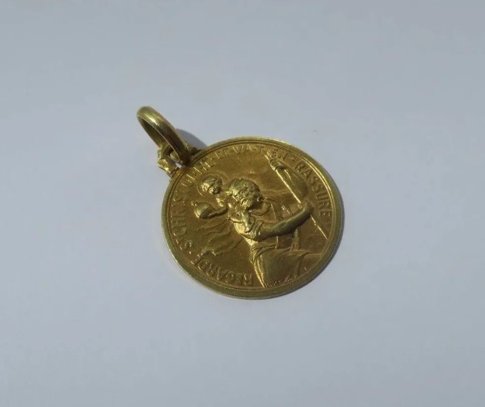 Paul BRANDT rare médaille Saint Christophe 1930