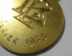 Paul BRANDT rare médaille Saint Christophe 1930