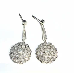 Pendantes Or blanc, Diamants