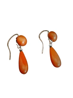 Pendants d'Oreilles Corail