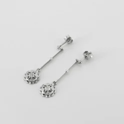 Pendants d'oreilles diamants