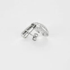 Pendants d'oreilles or blanc et diamants