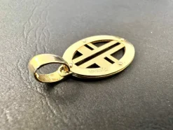 Pendentif - croix italienne moderne en or jaune