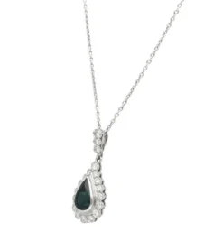 PENDENTIF - DIAMANTS & SAPHIR