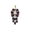 Pendentif - Or, améthystes et diamants