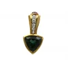 Pendentif - Or, Diamants, Rubis & Tourmaline verte