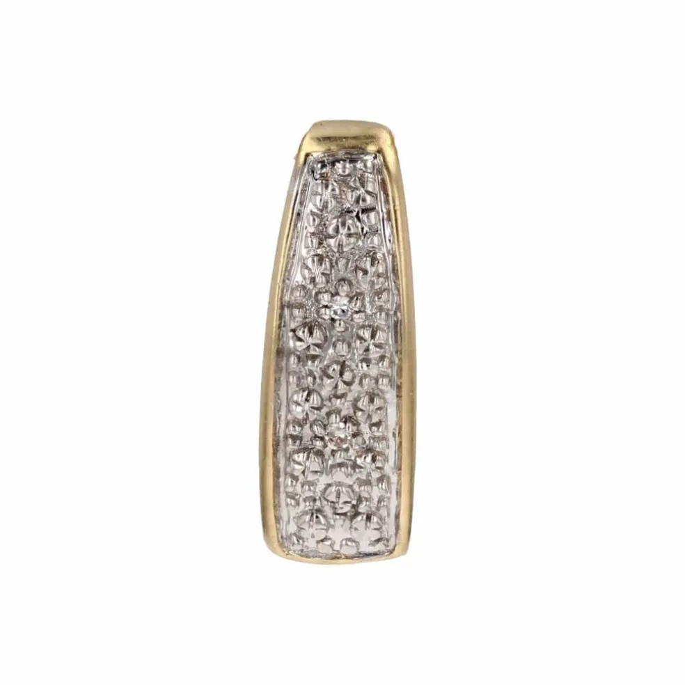 Pendentif 2 ors diamants d'occasion
