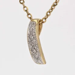 Pendentif 2 ors diamants d'occasion