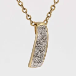 Pendentif 2 ors diamants d'occasion