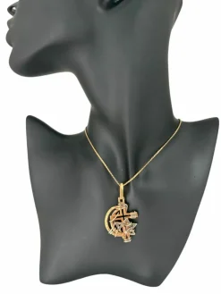Pendentif 2 ors Max Cartier Les Trois Religions