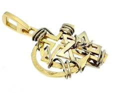Pendentif 2 ors Max Cartier Les Trois Religions