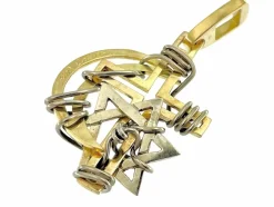 Pendentif 2 ors Max Cartier Les Trois Religions