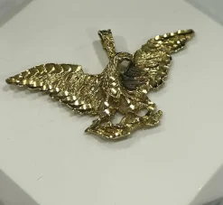 Pendentif aigle or jaune