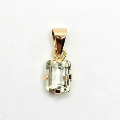 Pendentif Aigue-marine or rose