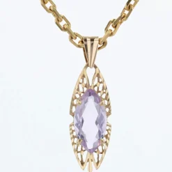 Pendentif ajouré améthyste