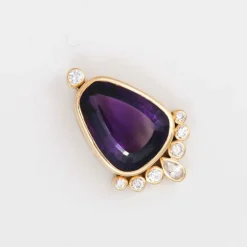 Pendentif Améthyste & Diamants