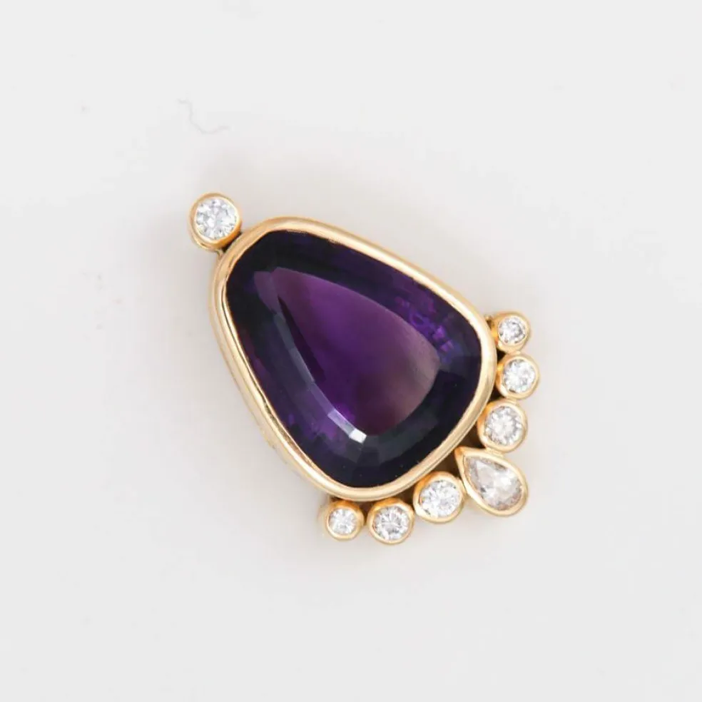 Pendentif Améthyste & Diamants