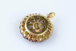 Pendentif améthyste en or massif