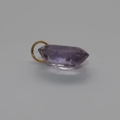 Pendentif Améthyste pourpre ovale
