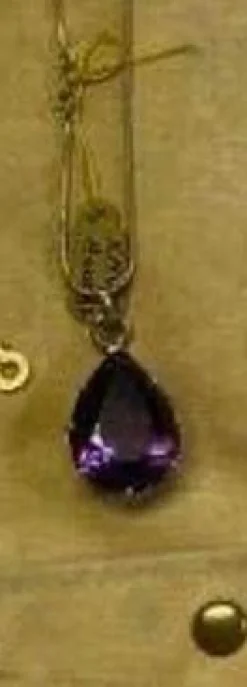 Pendentif améthyste sur chaîne