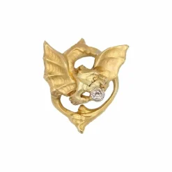 Pendentif ancien chimère diamant et sa chaine