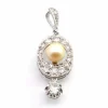 Pendentif ancien diamants et perle