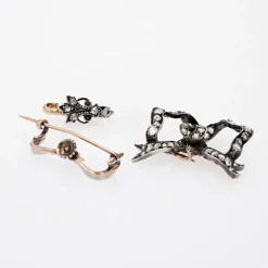 Pendentif ancien diamants transformable en broche