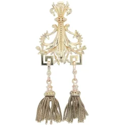 Pendentif ancien en or et ses pompons