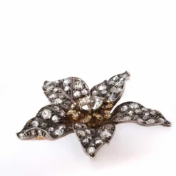 Pendentif ancien fleur diamants