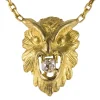 Pendentif ancien hibou et son diamant