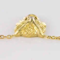 Pendentif ancien hibou et son diamant