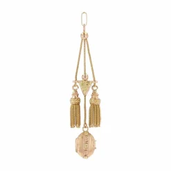 Pendentif ancien Napoléon III or rose et or vert