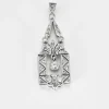 Pendentif Ancien or jaune et blanc diamants