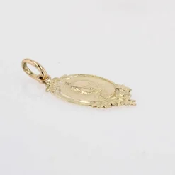 Pendentif ancien or jaune Sainte Thérèse
