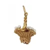 Pendentif ancien panier en or et perles
