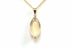 Pendentif années 70 or jaune, opale