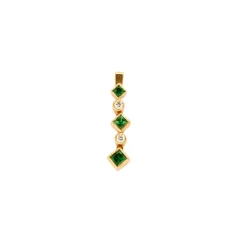 Pendentif Arlequin Tsavorite