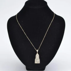 Pendentif art déco diamants et sa chaine