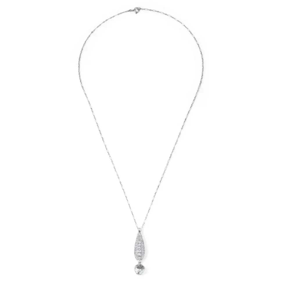 Pendentif Art Déco Platine Diamants