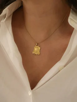 Pendentif Art-Nouveau en or jaune