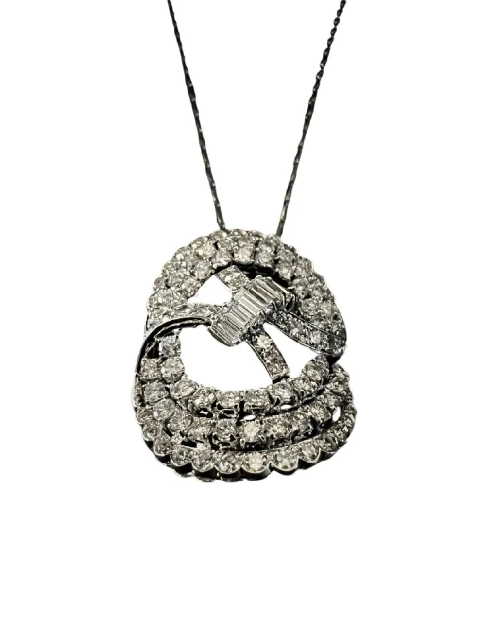 Pendentif avec Diamants. 3,5 cts.