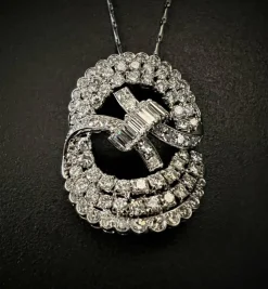 Pendentif avec Diamants. 3,5 cts.