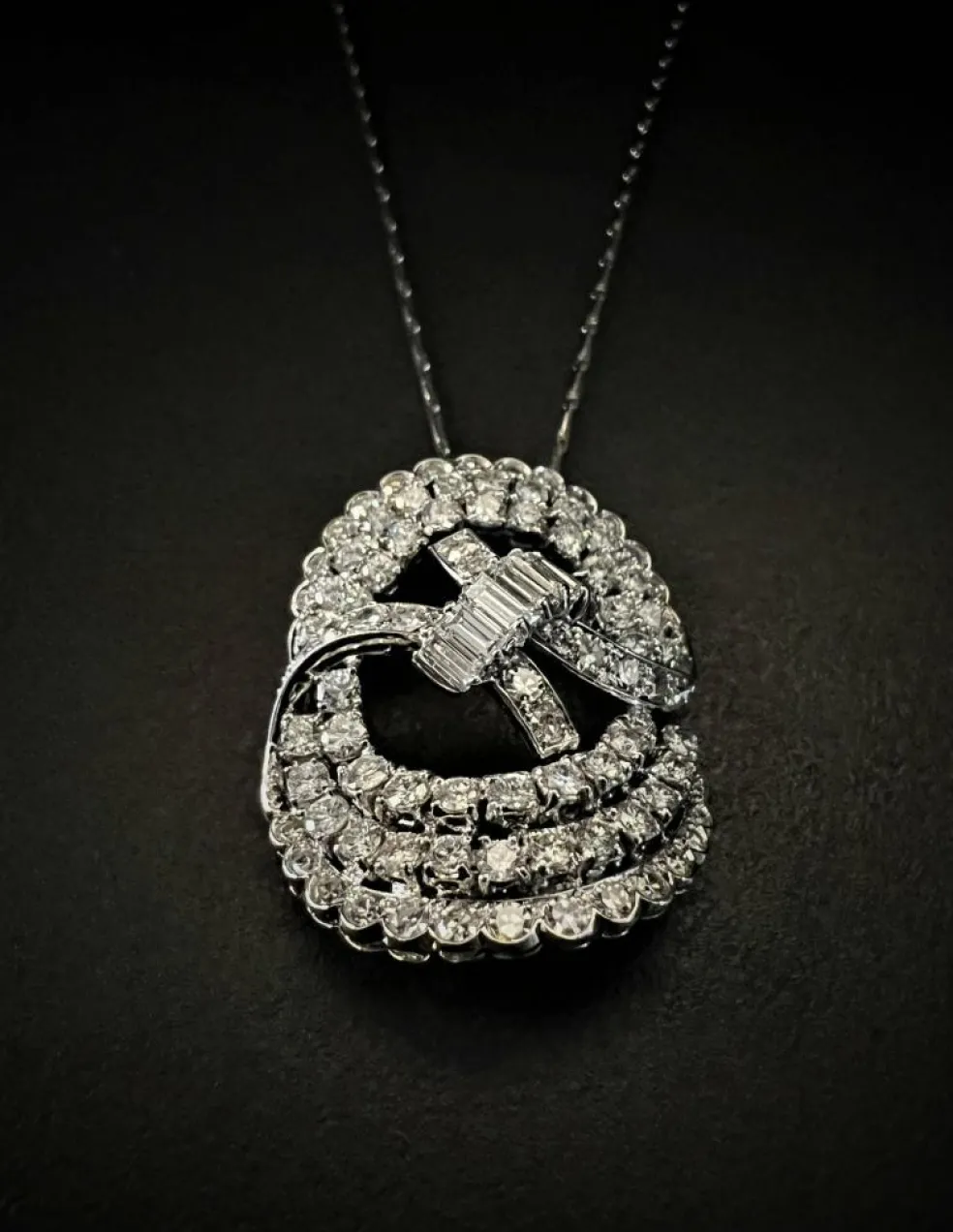 Pendentif avec Diamants. 3,5 cts.
