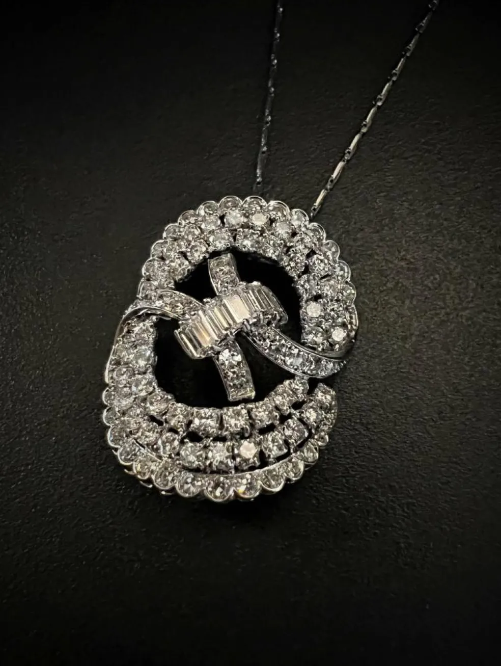 Pendentif avec Diamants. 3,5 cts.