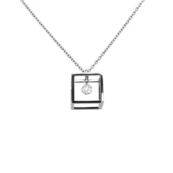 Pendentif Barro or gris diamant