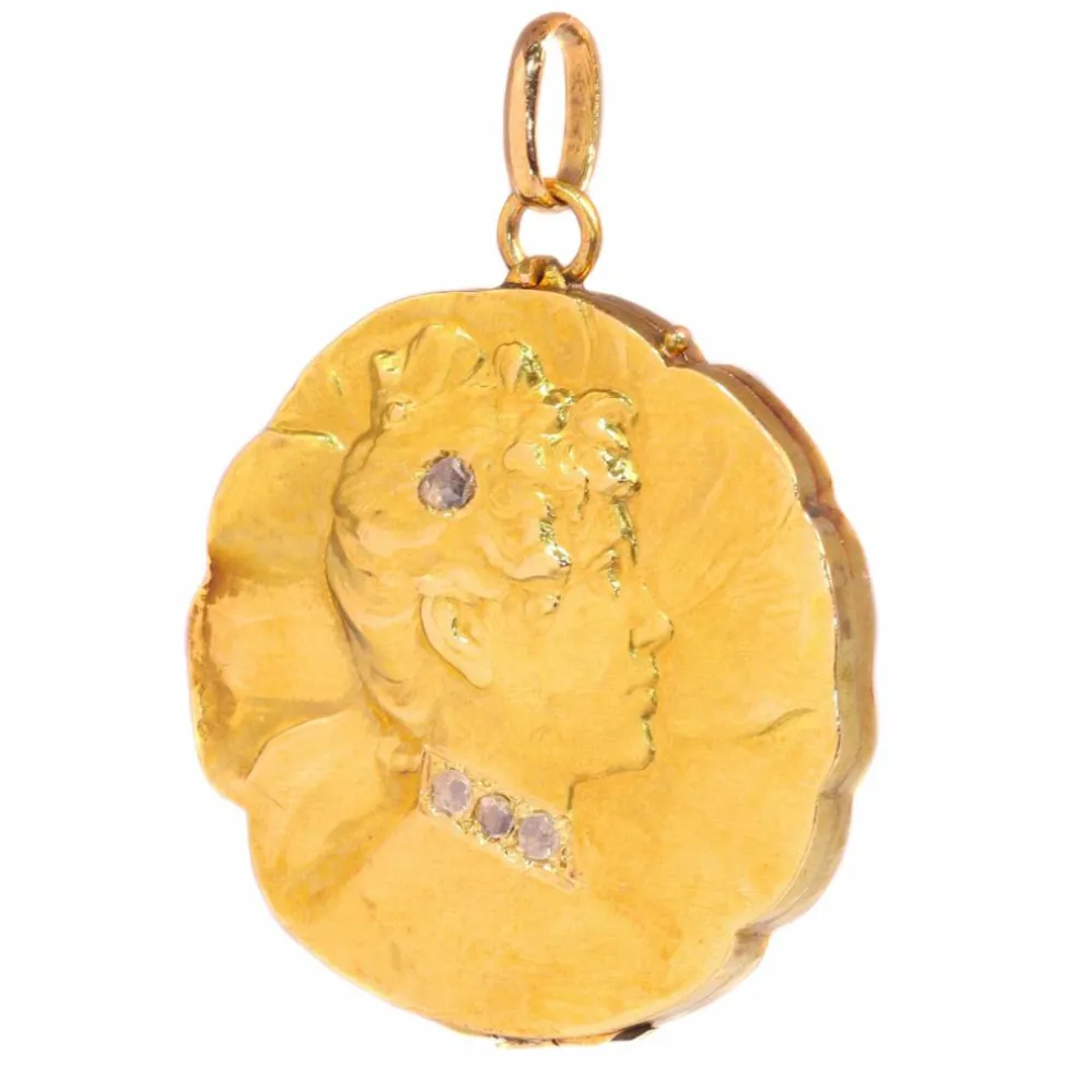 Pendentif Belle Époque diamants